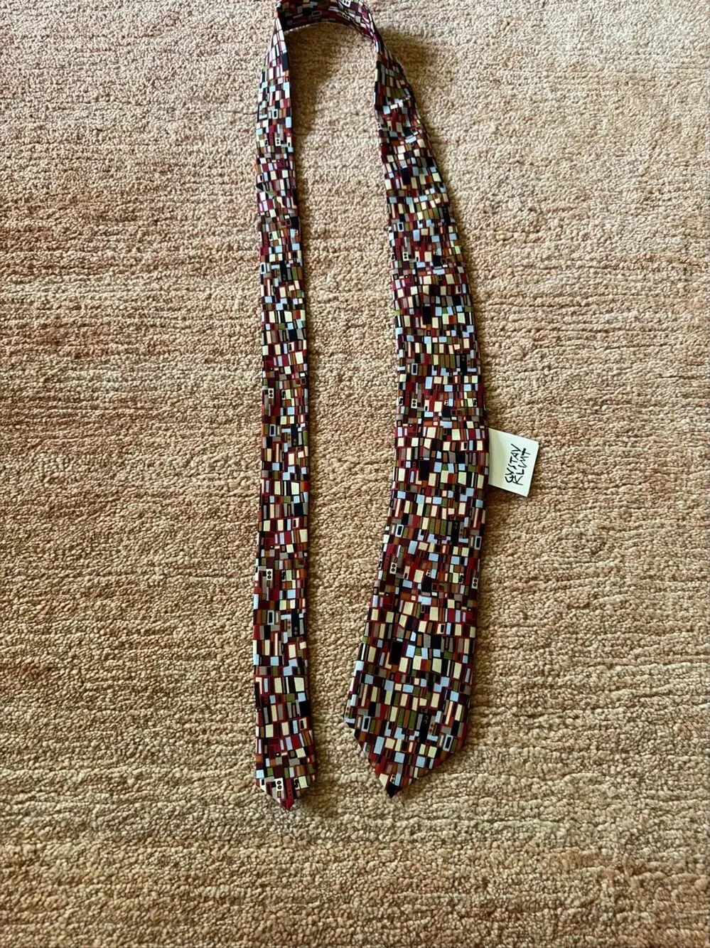 Boxelder Gustav Klimt The Kiss Silk Hand made Necktie Multicolor Art NWT